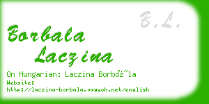 borbala laczina business card